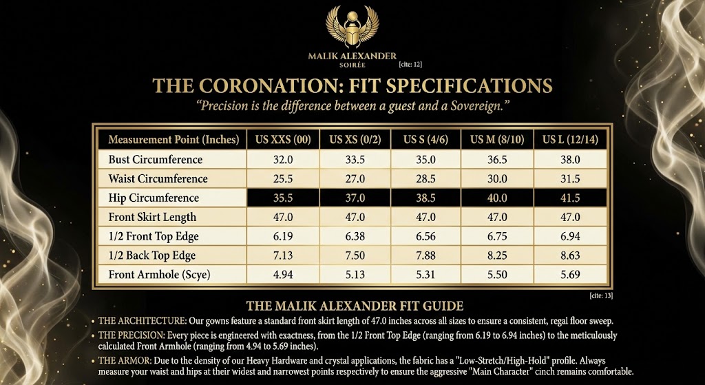 Women's Size Chart - The Coronation